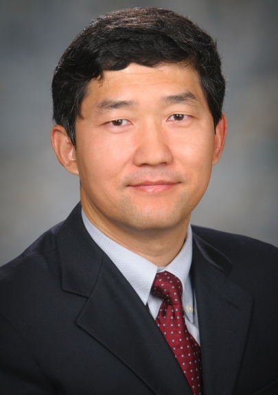 Headshot of Jianjun Zhang, M.D., Ph.D., AssociateProfessor, Thoracic-Head and Neck Medical Oncology <br />Jia Wu, Ph.D., Assistant Professor, Imaging Physics